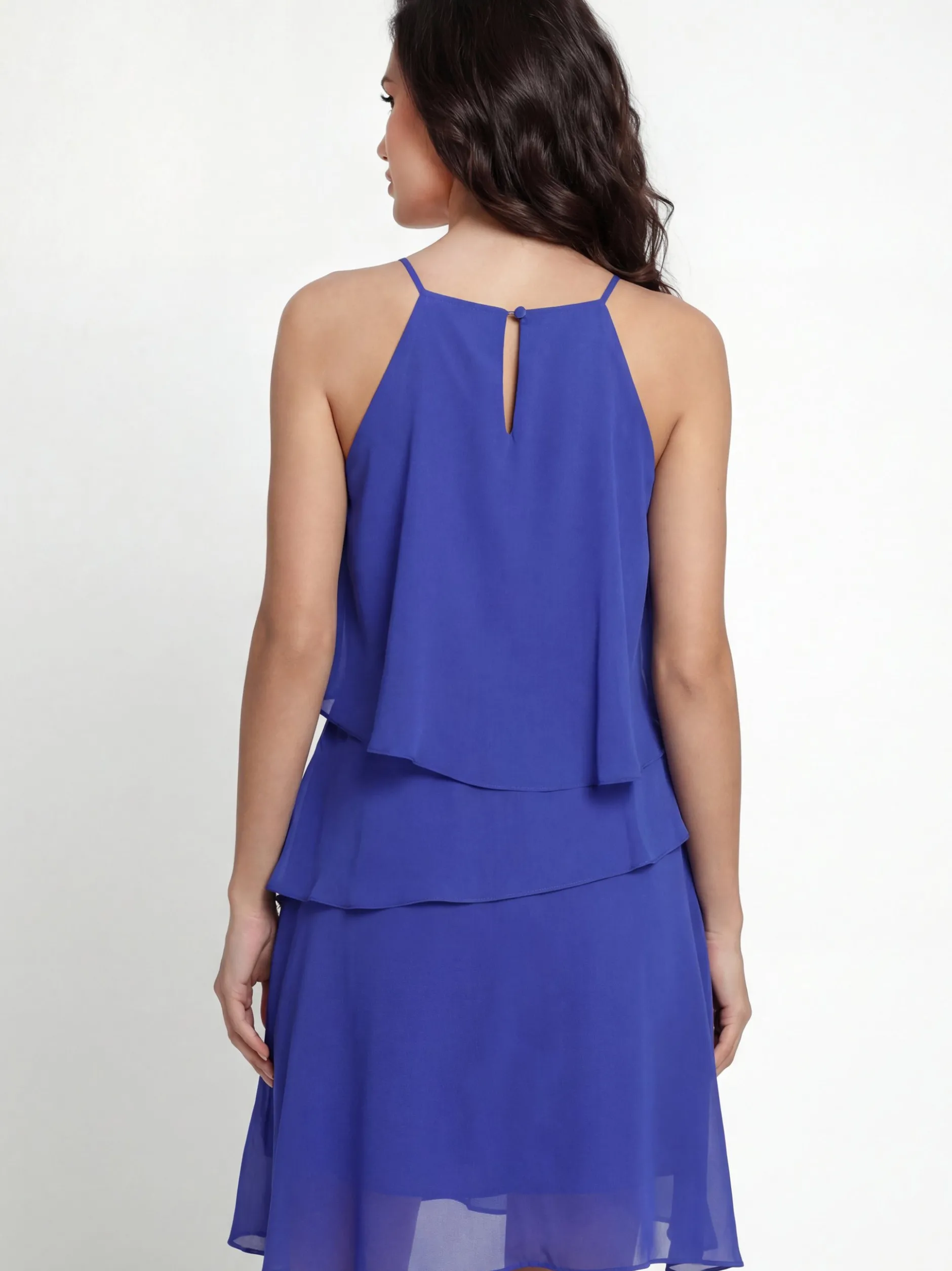 Faina Damen Kleid in blau - Länge: mittel