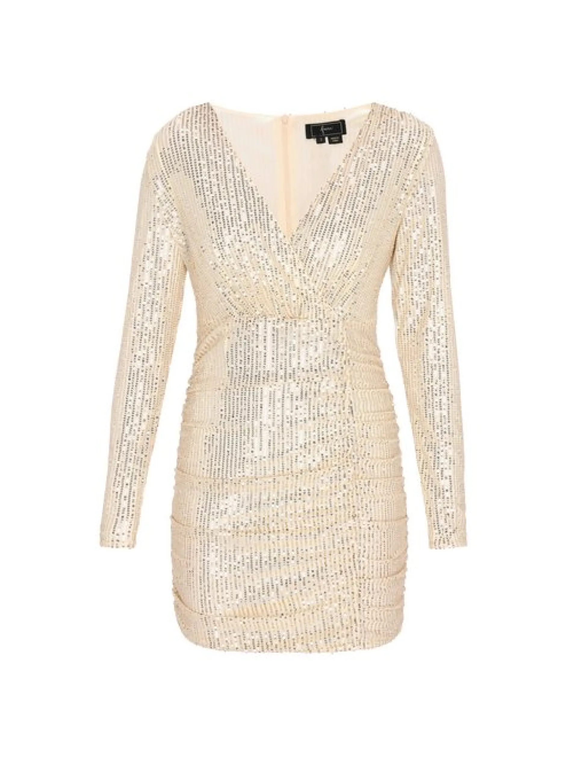 Faina Damen Kleid in gold - Länge: mittel