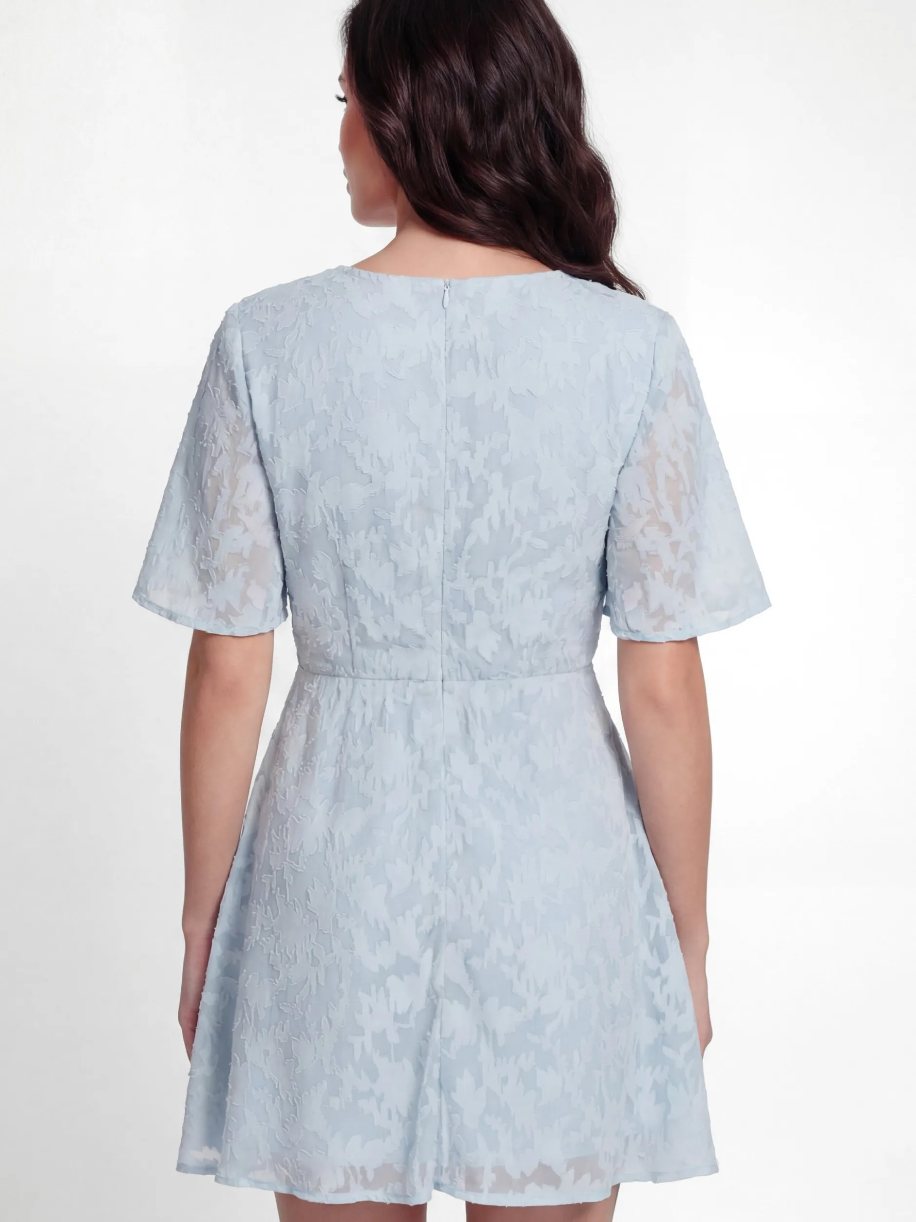 Faina Damen Kleid in hellblau - Länge: mittel