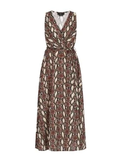 Faina Damen Kleid in khaki - Länge: mittel
