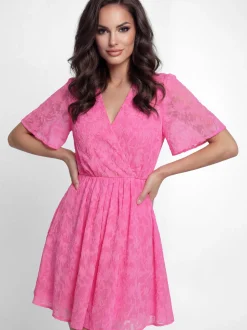 Faina Damen Kleid in pink - Länge: mittel