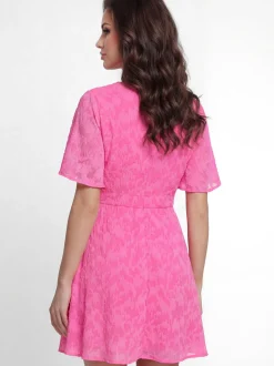 Faina Damen Kleid in pink - Länge: mittel