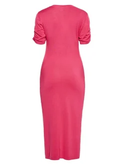 Faina Damen Kleid in pink - Länge: mittel