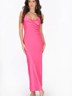 Faina Damen Kleid in pink - Länge: mittel