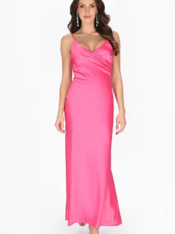 Faina Damen Kleid in pink - Länge: mittel
