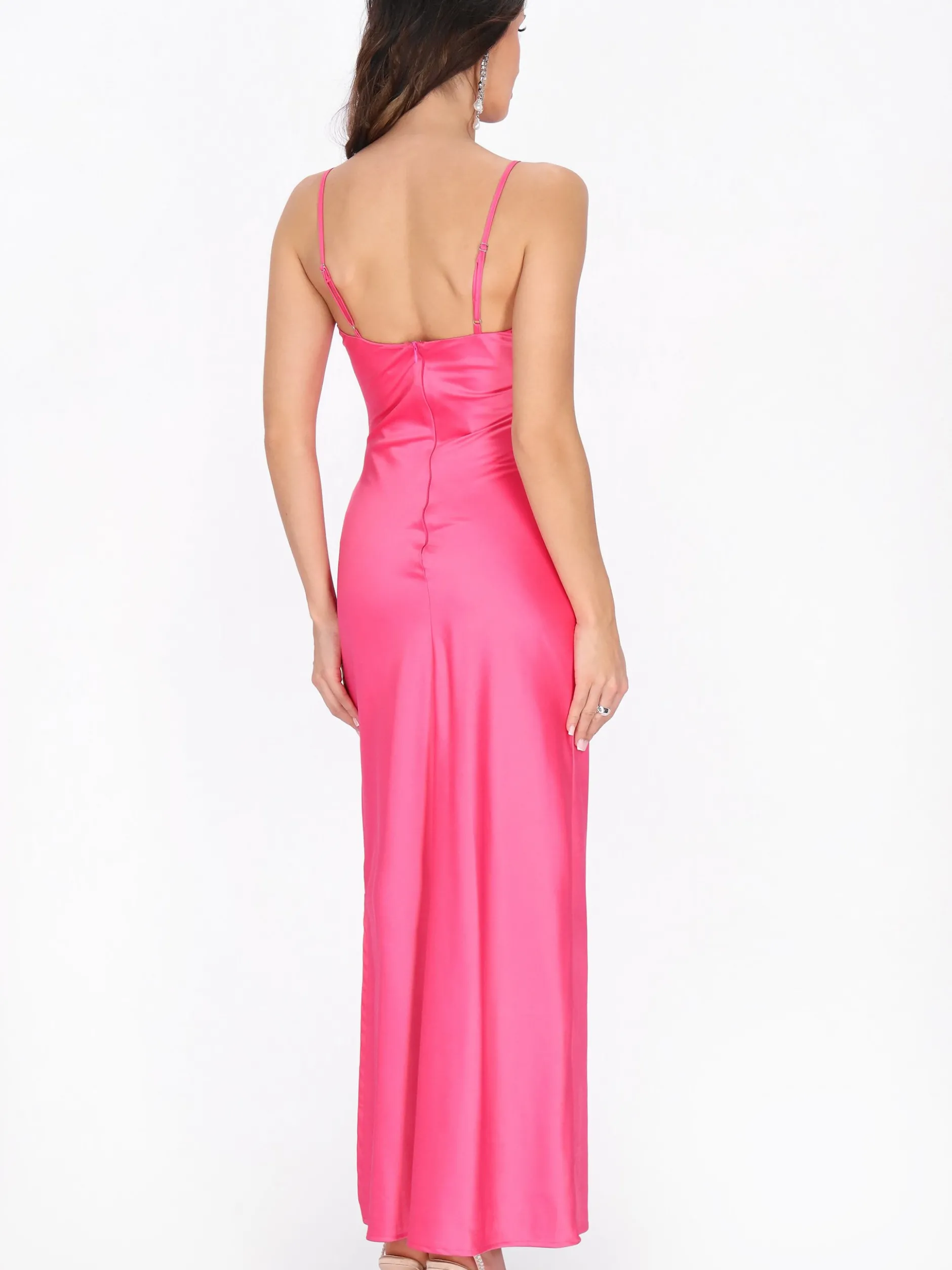 Faina Damen Kleid in pink - Länge: mittel
