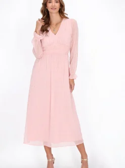 Faina Damen Kleid in rosa - Länge: mittel
