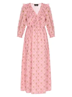 Faina Damen Kleid in rosa - Länge: mittel
