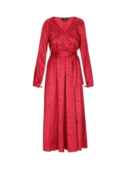 Faina Damen Kleid in rot - Länge: mittel