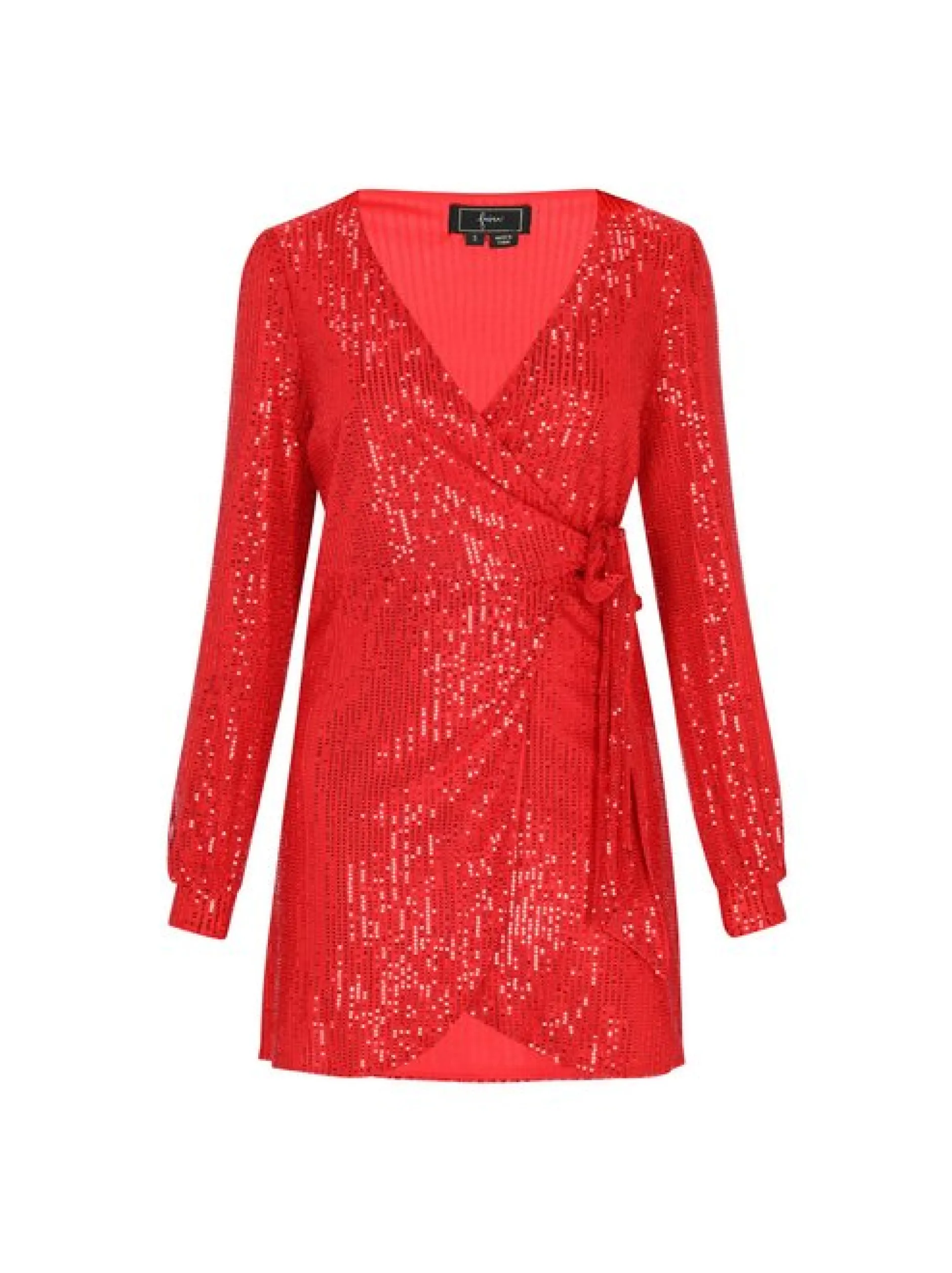 Faina Damen Kleid in rot - Länge: mittel