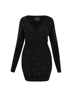 Faina Damen Kleid in schwarz