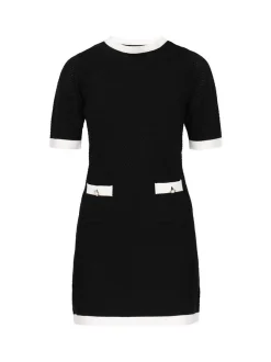 Faina Damen Kleid in schwarz - Ausschnitt: Rundhals