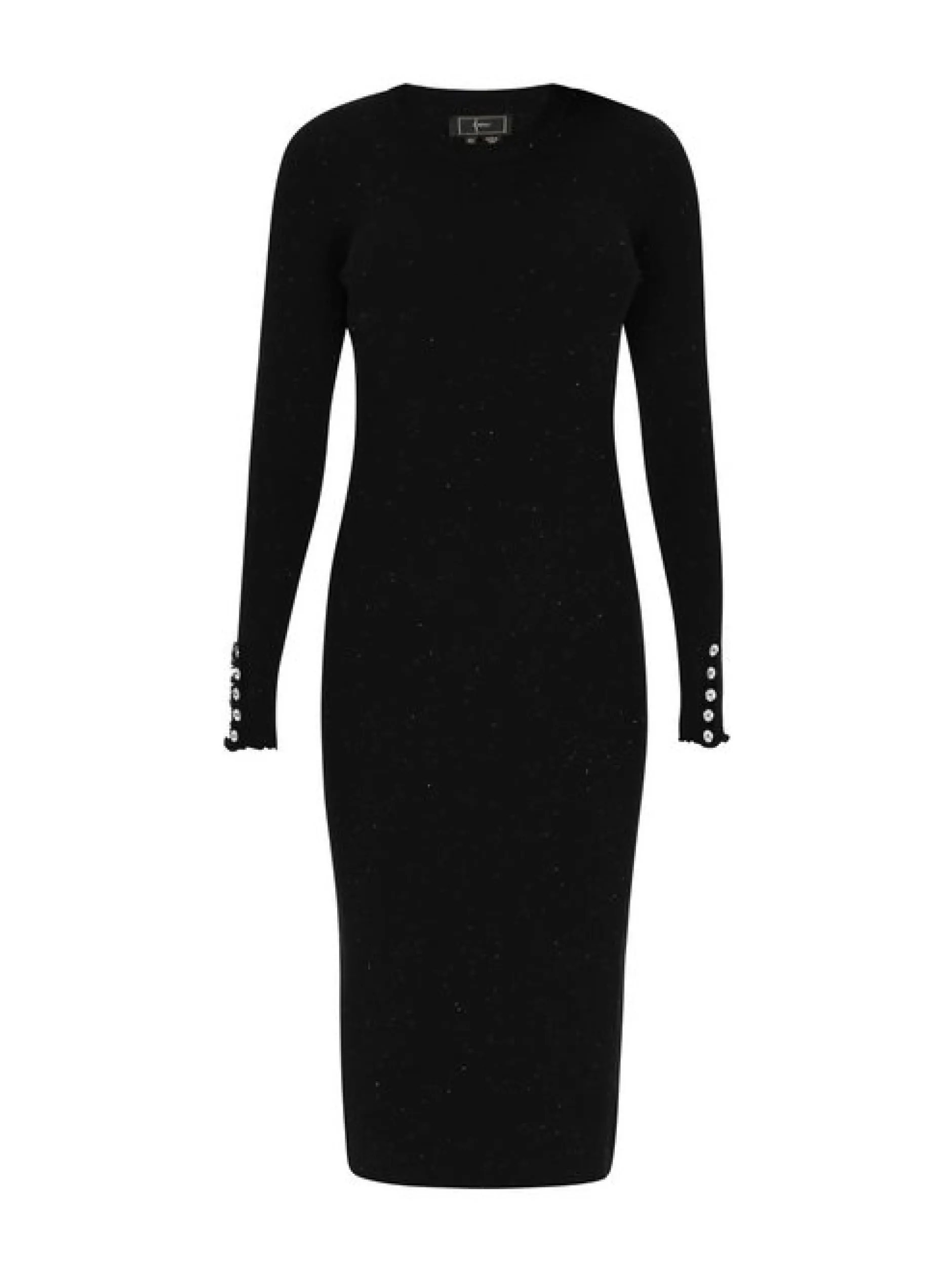 Faina Damen Kleid in schwarz - Ausschnitt: Rundhals