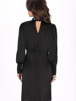 Faina Damen Kleid in schwarz - Länge: mittel