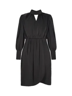 Faina Damen Kleid in schwarz - Länge: mittel