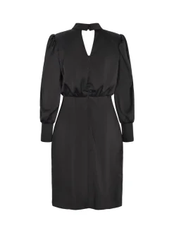 Faina Damen Kleid in schwarz - Länge: mittel