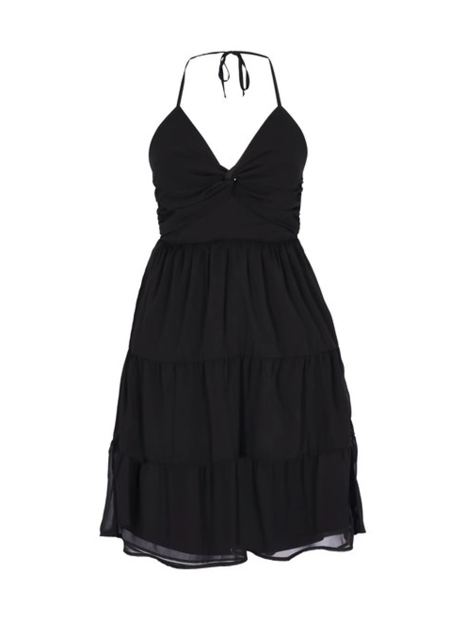 Faina Damen Kleid in schwarz - Länge: mittel