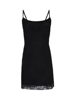Faina Damen Kleid in schwarz - Länge: mittel