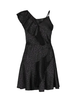 Faina Damen Kleid in schwarz - Länge: mittel