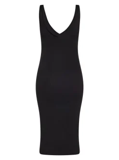 Faina Damen Kleid in schwarz - Länge: mittel