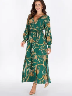 Faina Damen Kleid in türkis - Länge: mittel