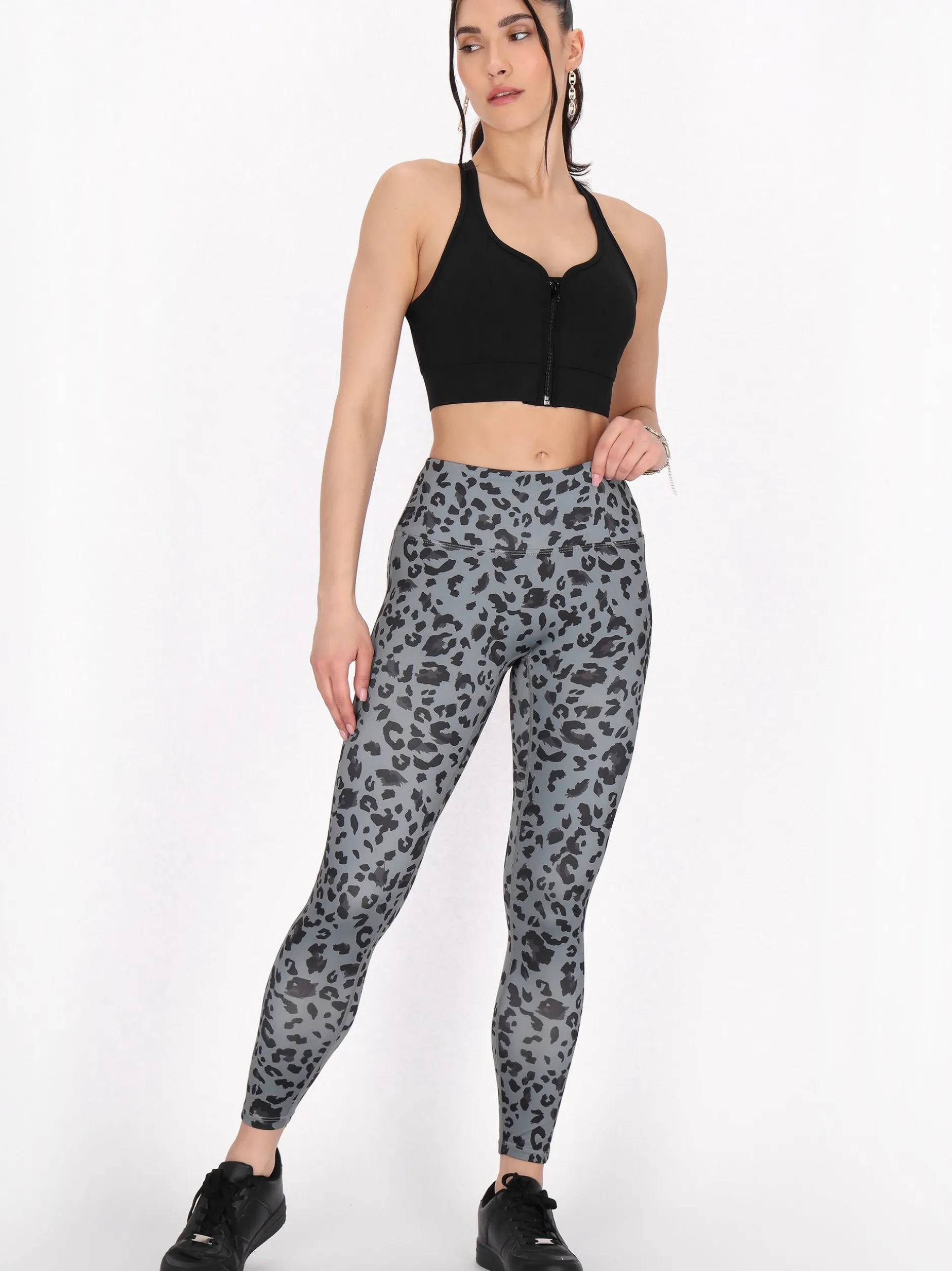 Faina Damen Leggings in grau