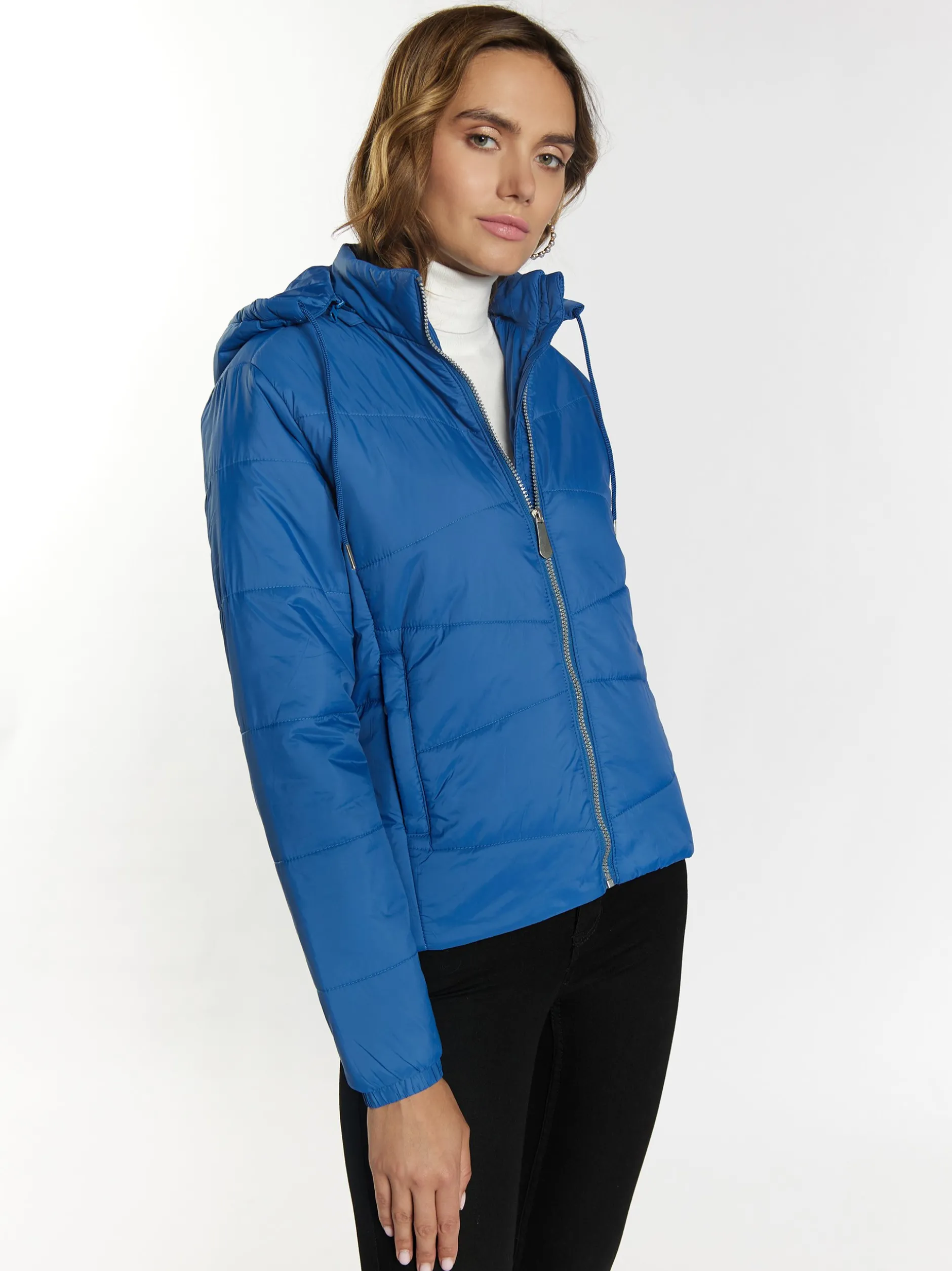 Faina Damen leichte Steppjacke in blau