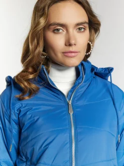 Faina Damen leichte Steppjacke in blau