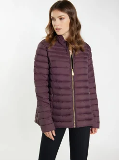 Faina Damen leichte Steppjacke in braun