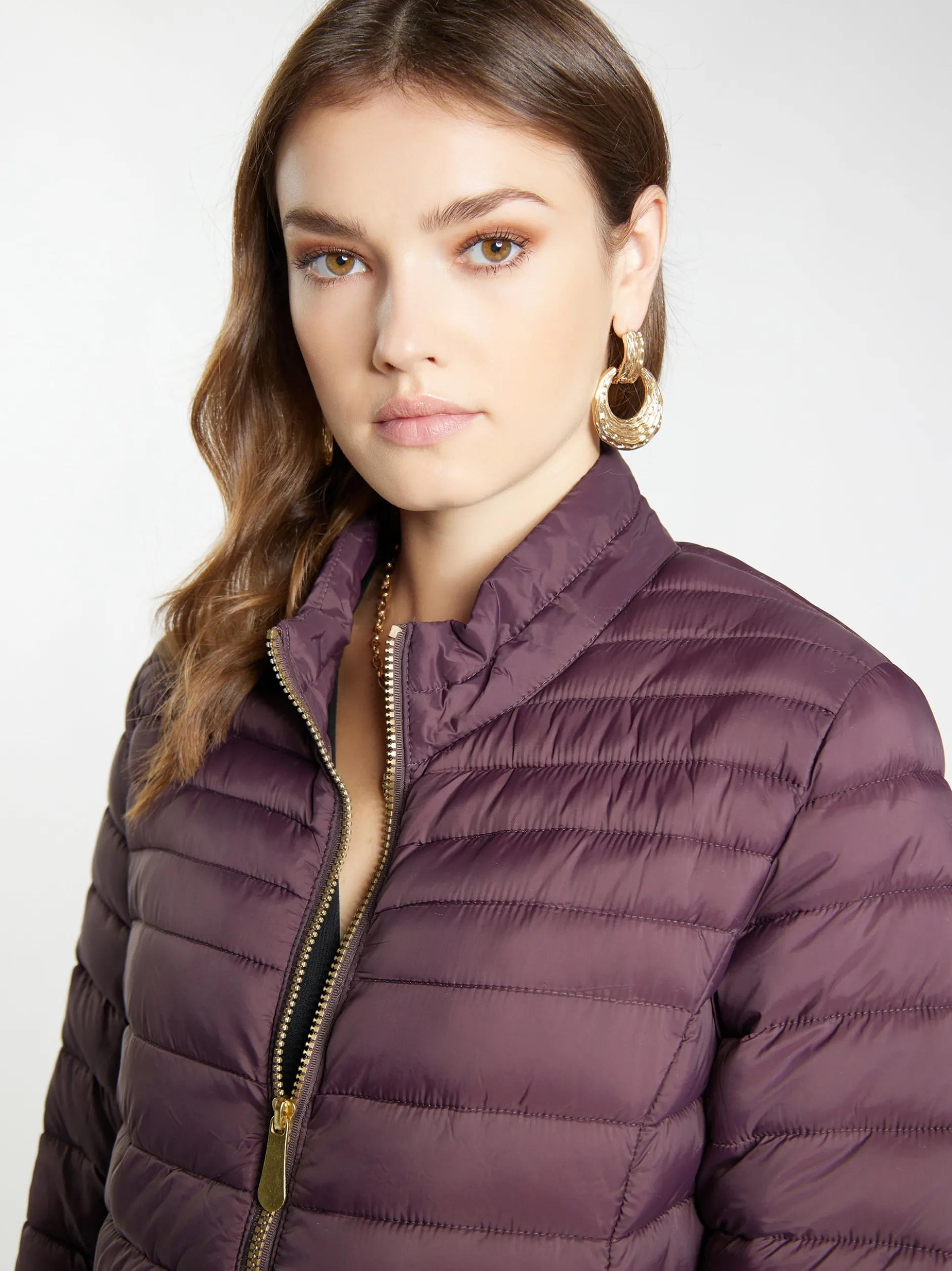 Faina Damen leichte Steppjacke in braun