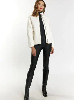 Faina Damen leichte Steppjacke in beige
