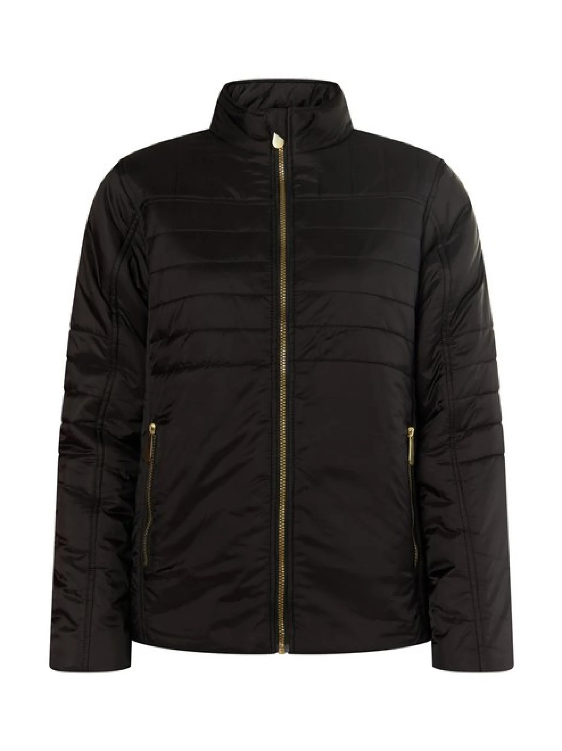 Faina Damen leichte Steppjacke in schwarz