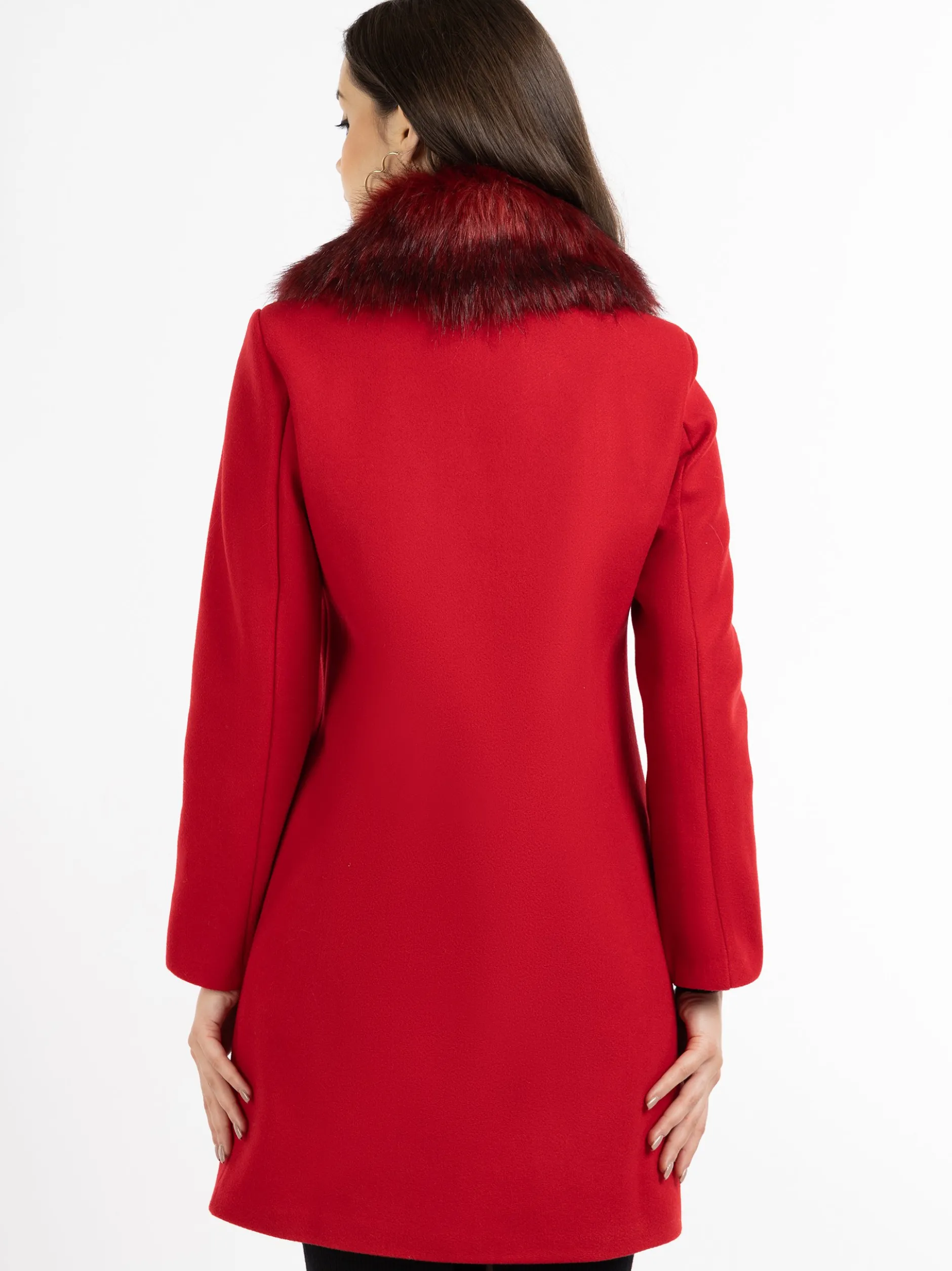 Faina Damen Mantel in rot