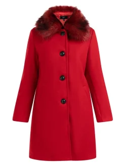 Faina Damen Mantel in rot