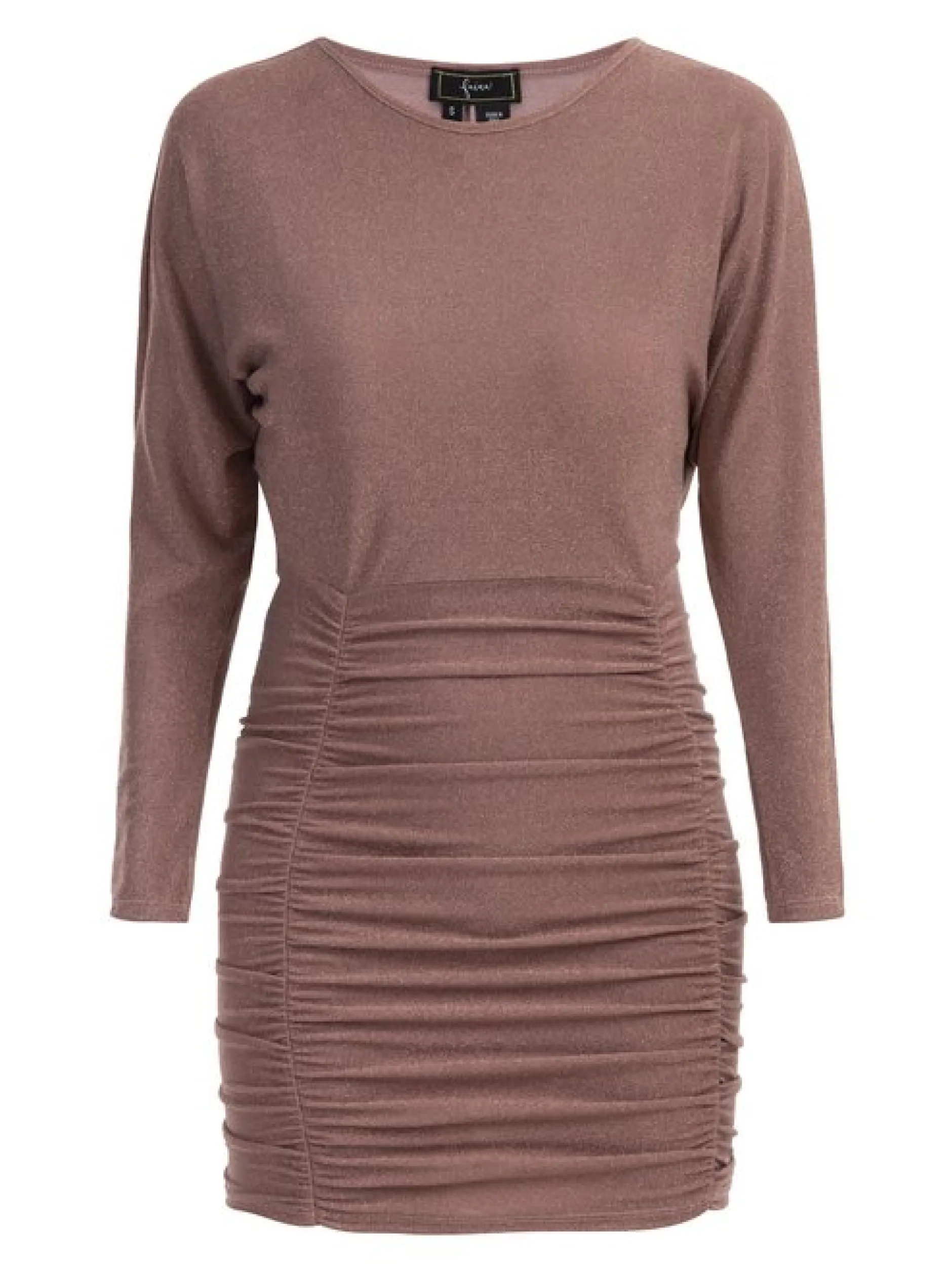 Faina Damen Minikleid in altrosa - Ausschnitt: Rundhals