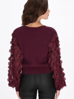 Faina Damen Pullover in bordeaux