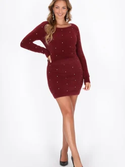 Faina Damen Pullover in bordeaux