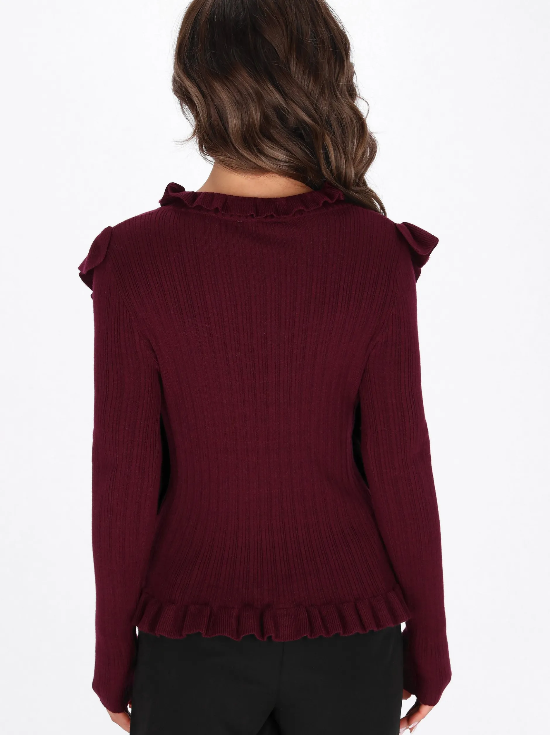 Faina Damen Pullover in bordeaux