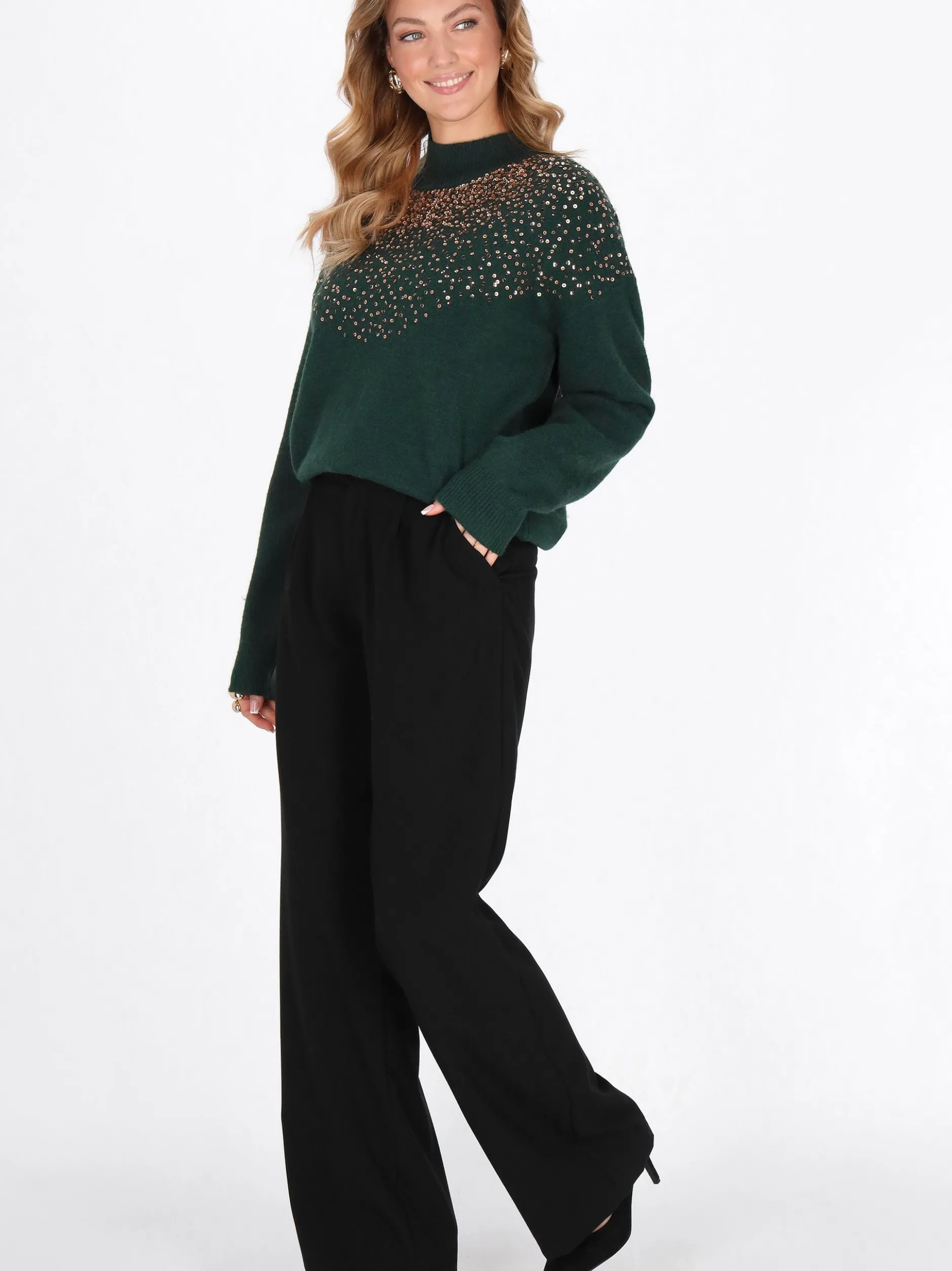 Faina Damen Pullover in grün