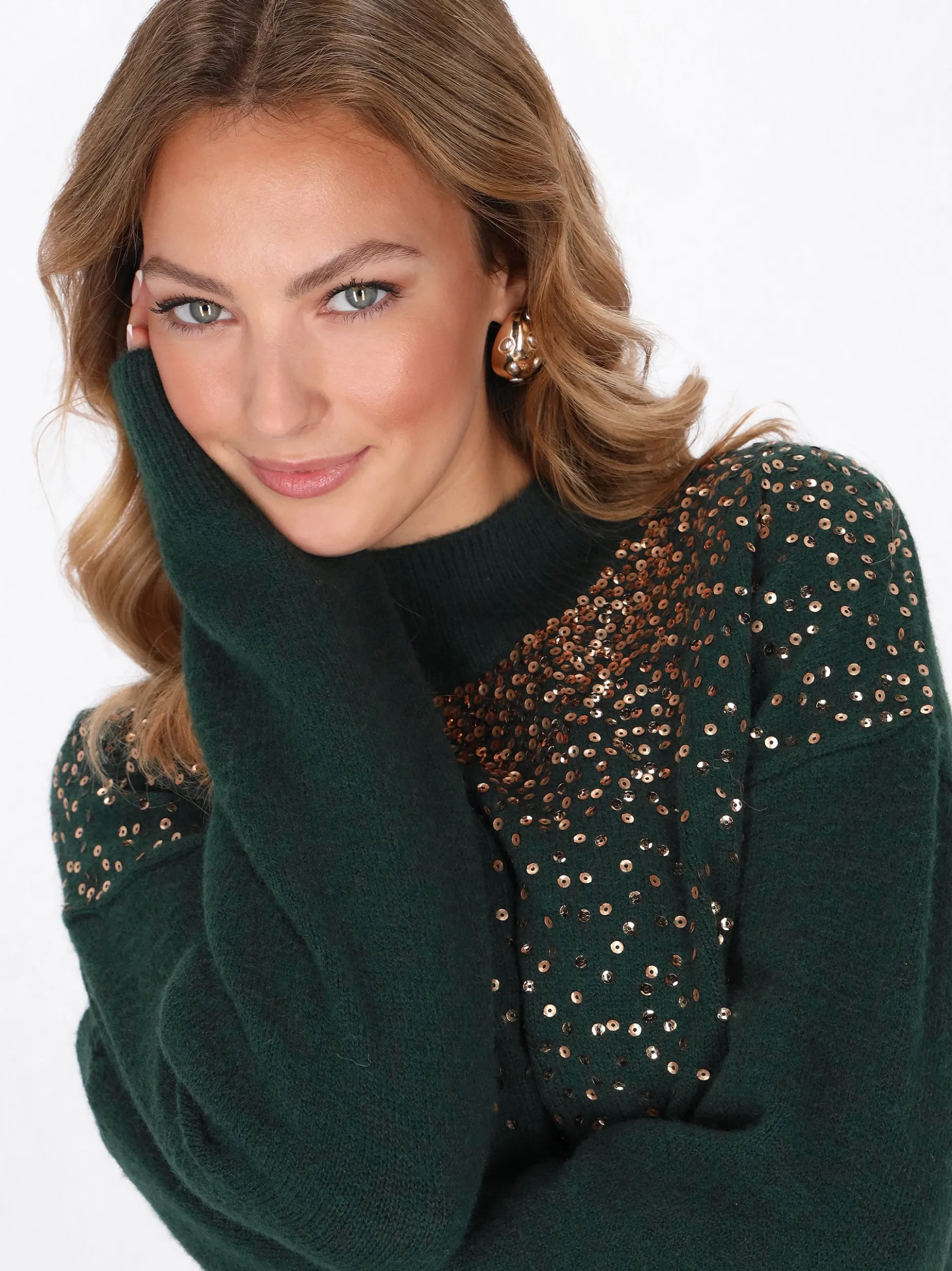 Faina Damen Pullover in grün