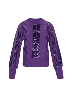 Faina Damen Pullover in lila