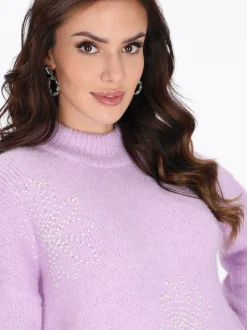 Faina Damen Pullover in lila