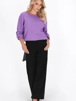 Faina Damen Pullover in lila