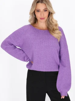 Faina Damen Pullover in lila