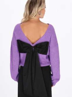 Faina Damen Pullover in lila