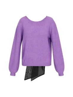 Faina Damen Pullover in lila