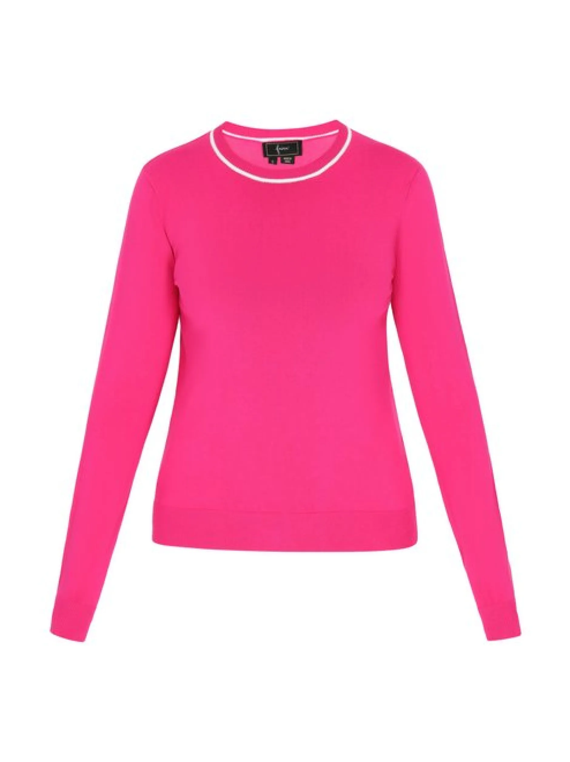 Faina Damen Pullover in pink - Ausschnitt: Rundhals