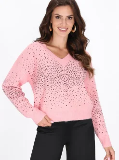 Faina Damen Pullover in rosa