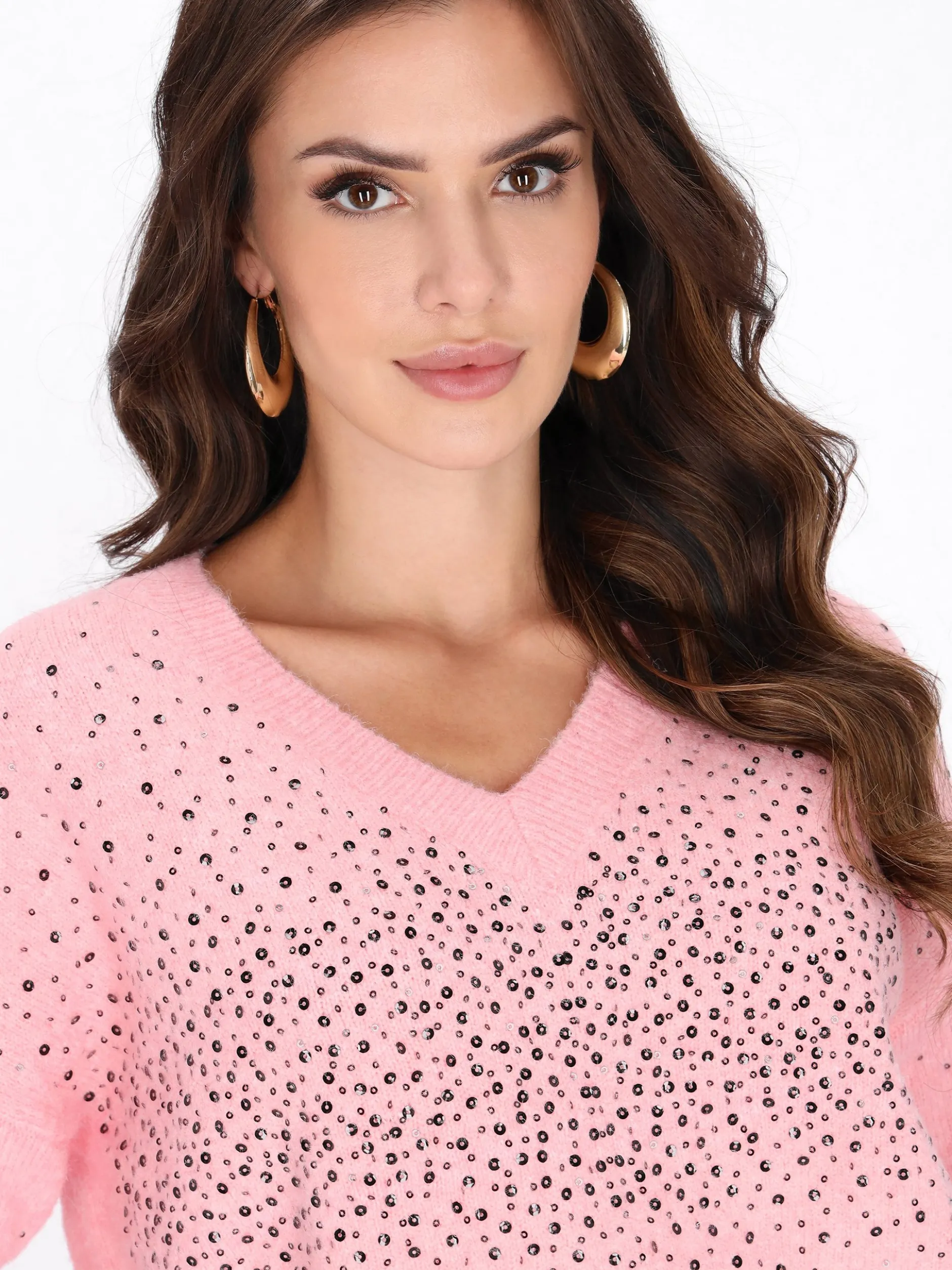 Faina Damen Pullover in rosa
