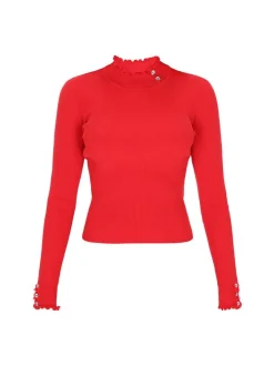 Faina Damen Pullover in rot
